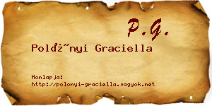 Polónyi Graciella névjegykártya